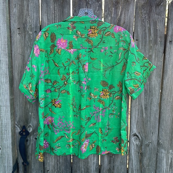 Mauve Linen Suffer Shirt - Picture 4 of 11